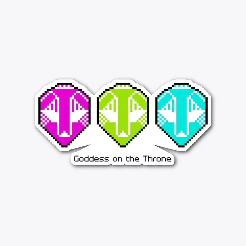 Goddess on the Throne - Pixel Art